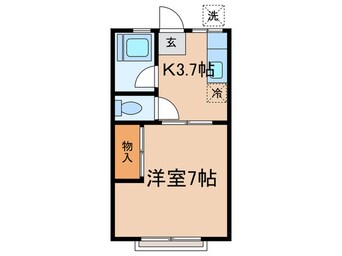 間取図 シティハイムブル－