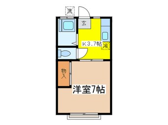 間取図 シティハイムブル－