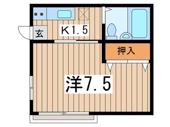 間取図 クロ－バ－ハウス弘明寺