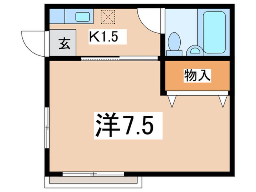 間取図 クロ－バ－ハウス弘明寺