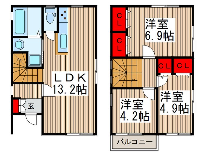 間取り図 フォレストメゾン鹿手袋