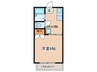クレスト東海 1DKの間取り