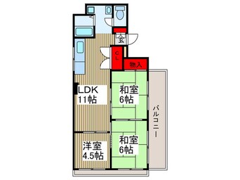 間取図 武蔵野マンション