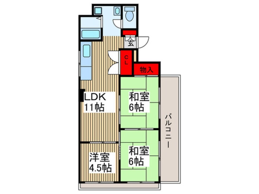 間取図 武蔵野マンション