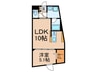 Mind Tokiwadai 1LDKの間取り