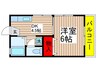 加賀ハイツＣ 1DKの間取り