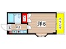 フレグラントＹ＆Ｙ 1Kの間取り