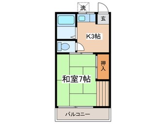 間取図 コーポ中島