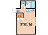コ－プクリニカ 1Rの間取り