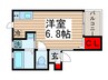 ラプラージュ常盤平 1Rの間取り