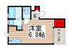 ラプラージュ常盤平 1Rの間取り