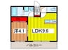 SIMODA大宮東大成町 1LDKの間取り