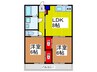 福岡マンション 2LDKの間取り