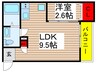 VAUhouse駅前 1LDKの間取り