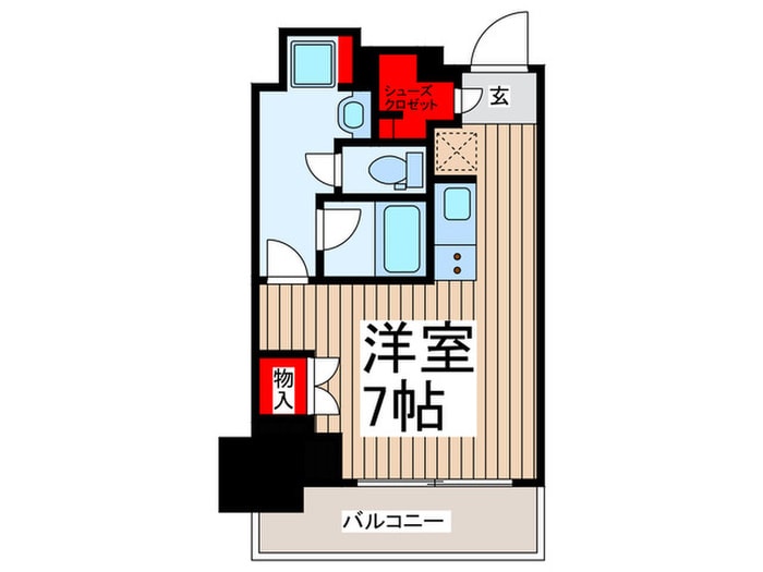 間取り図 プラウドタワー平井(912)