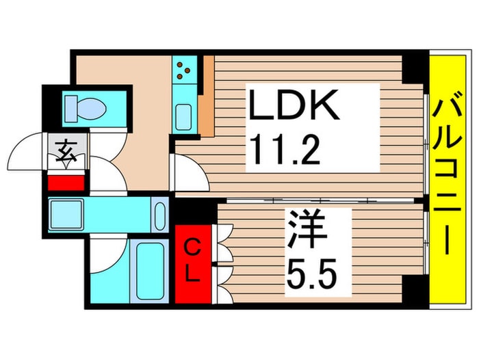 間取り図 ﾍﾞﾙｼｰﾄﾞ梅島ﾌﾞﾗﾝｼｭ（902）