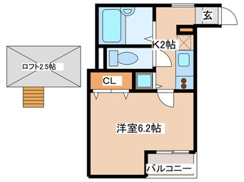 間取図 ｂＣＡＳＡ　Ｍａｃｈｉｄａ