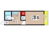 ピアハウス 1Kの間取り