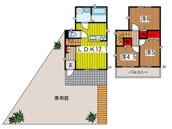 間取り図 三室大古里緑地台住宅Ｈ棟