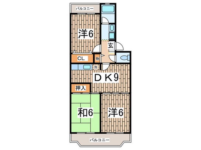 間取り図 ビュ－テラス橘