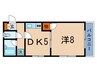 エルシオン弥生（２Ｆ、３Ｆ） 1DKの間取り