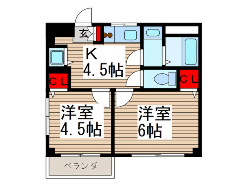 間取図 山本ハイツ