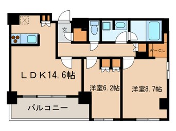 間取図 ヒュ－リックレジデンス茗荷谷