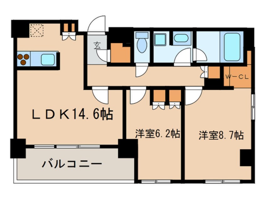 間取図 ヒュ－リックレジデンス茗荷谷