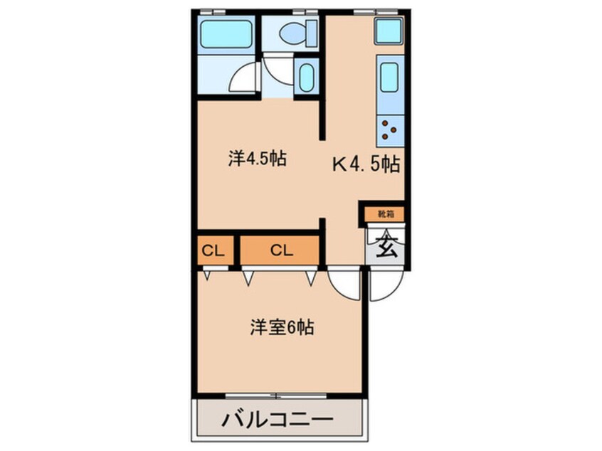 間取図 コーポニッコウ