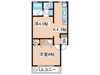 間取図 コーポニッコウ