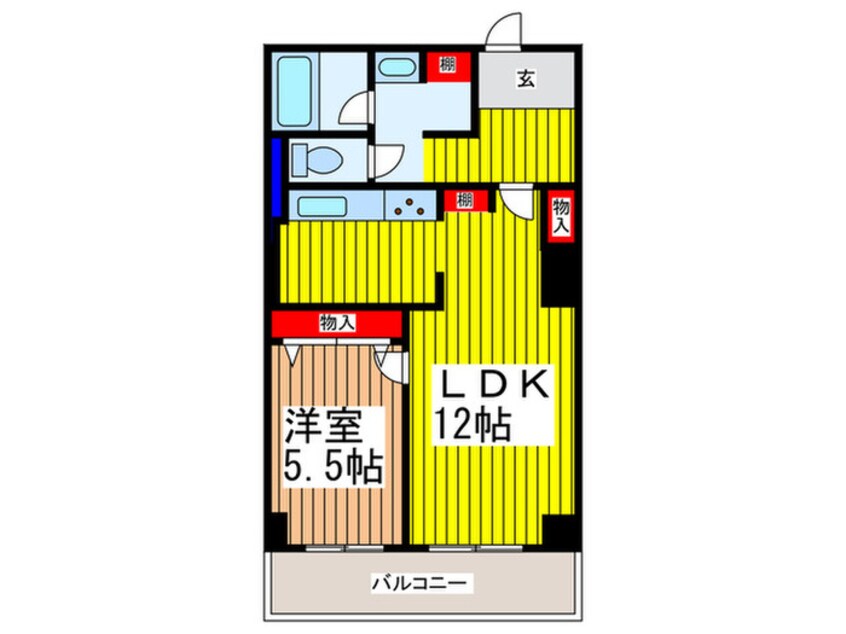 間取図 ノースピア上落合２号棟(1406)