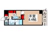 ラクラス月島 1Kの間取り