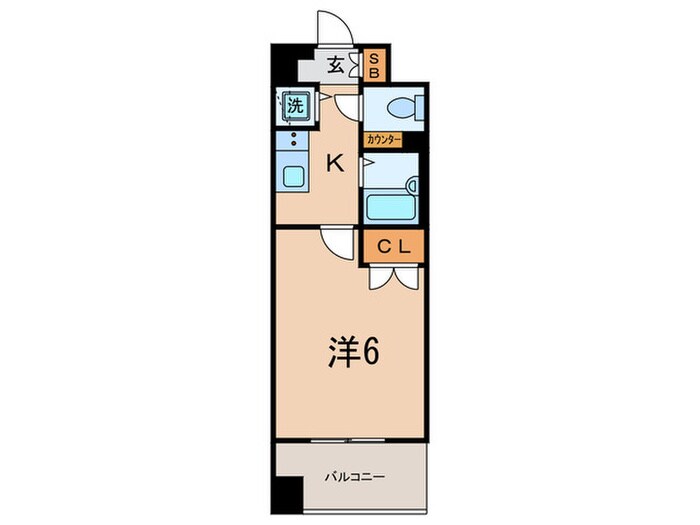 間取り図 ﾒｲﾝｽﾃｰｼﾞ麻布十番Ⅱ（502）