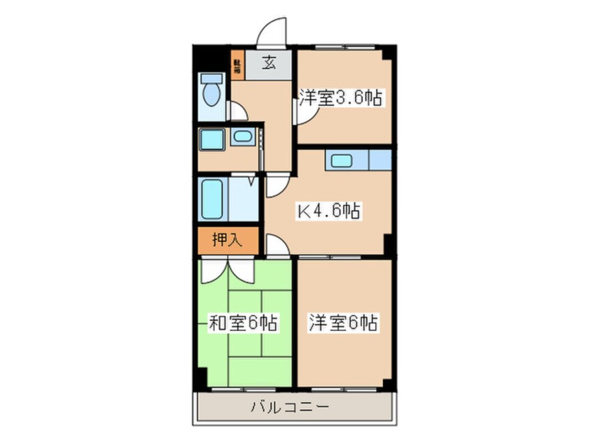 間取図 ロイヤルタウン下九沢