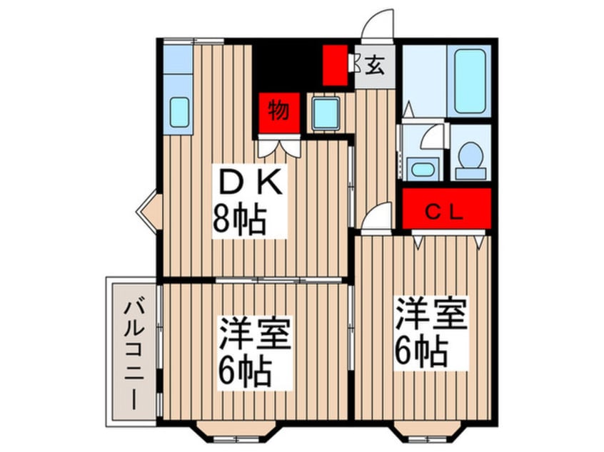 間取図 クレッセント堀の内