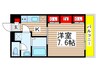 リブリ・ひゅーき 1Kの間取り