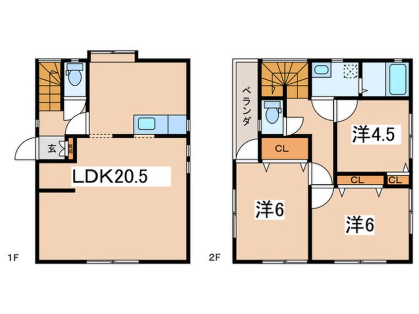 間取図 大船４丁目貸家