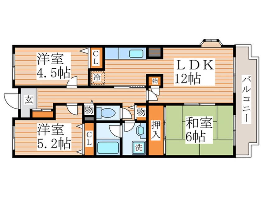 間取図 プレジデントミタマ