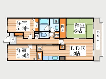 間取図 プレジデントミタマ