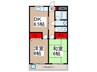 第一粉川マンション 2DKの間取り
