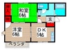 グリ－ンフレグランスＨ 2DKの間取り