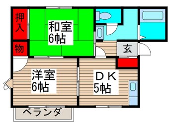 間取図 グリ－ンフレグランスＨ