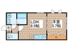 ラ　ポルト 1LDKの間取り