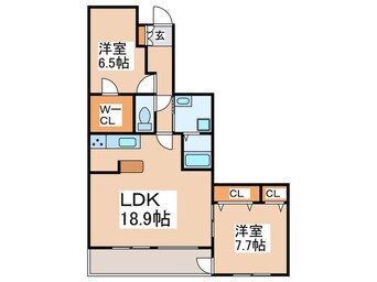 間取図 イルティモ－ネ