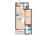 AIR　ODAWARA　KUNO 1LDKの間取り