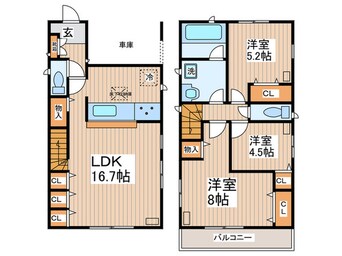 間取図 Ｋｏｌｅｔ世田谷北烏山１