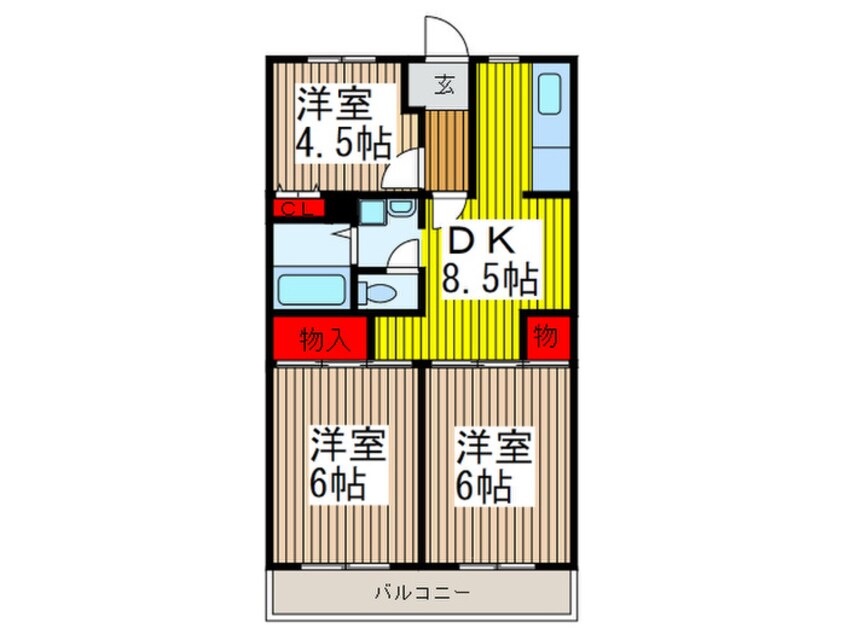 間取図 グランシャリオヨシハラ