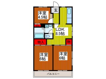 間取図 グランシャリオヨシハラ