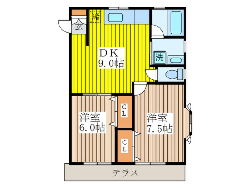 間取図 ルミエ－ル