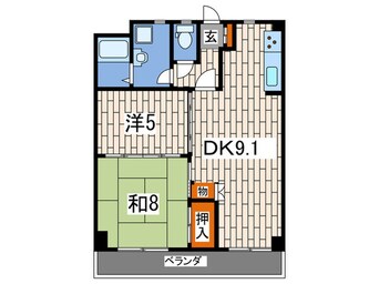 間取図 サンライズ久里浜